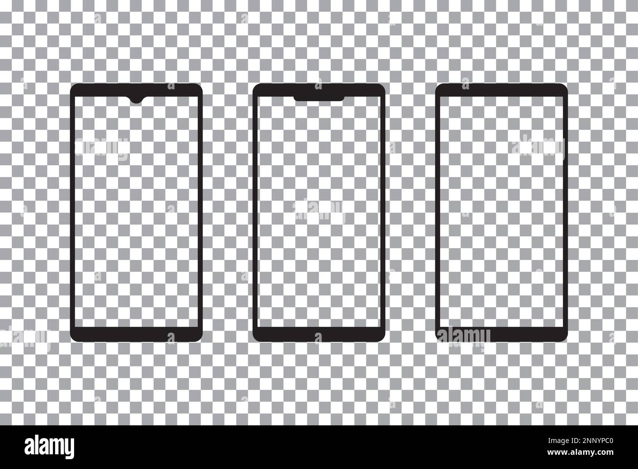 Conception vectorielle d'une maquette de téléphone intelligent Illustration de Vecteur