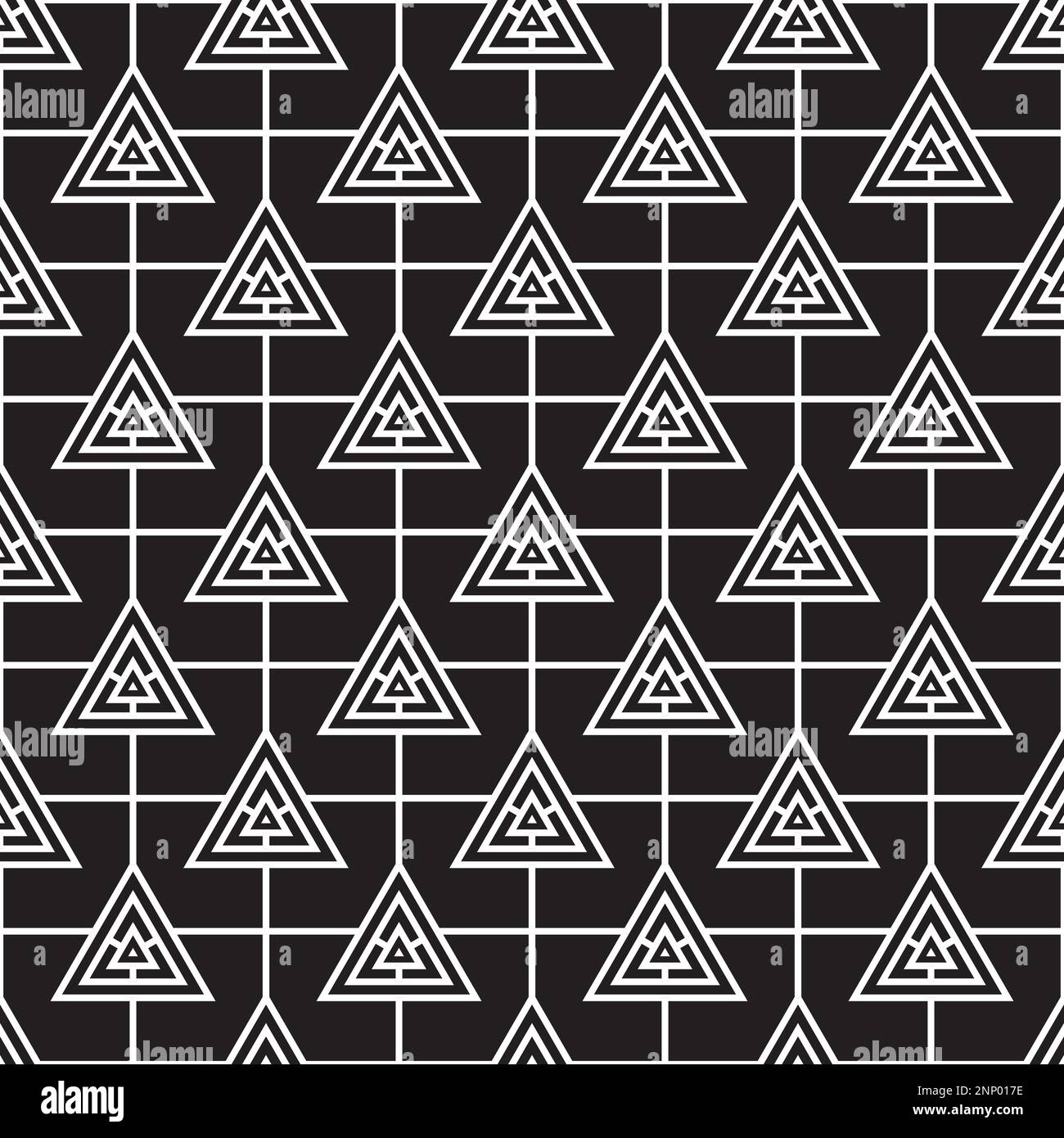 motif abstrait sans couture avec triangles. illustration vectorielle de motif géométrique pour la mode Illustration de Vecteur
