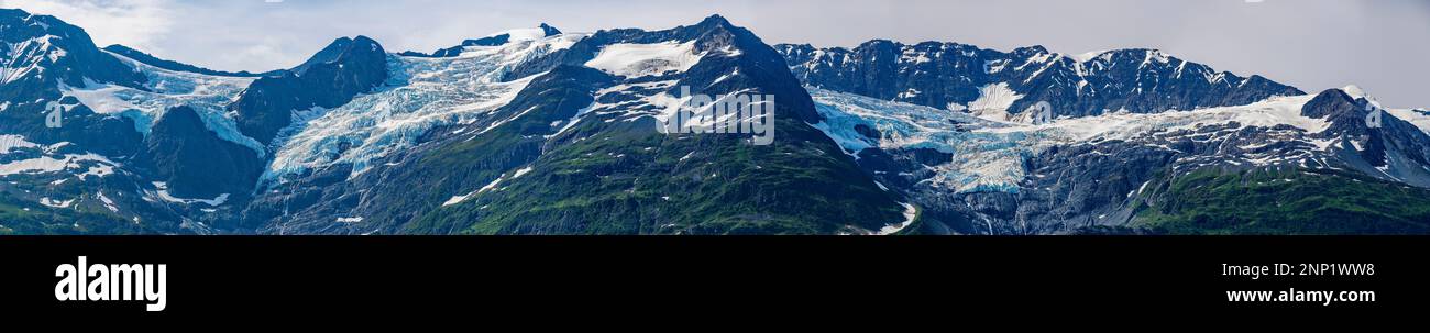 College Fjord, Prince William Sound, Alaska, USA Banque D'Images