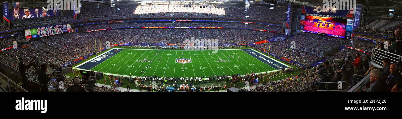 Super Bowl Game, Université de Phoenix Stadium, Arizona, États-Unis Banque D'Images