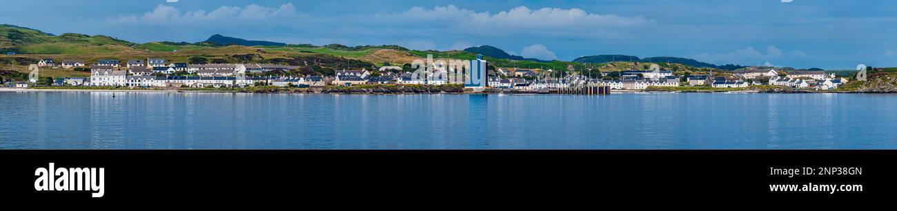 Village on Coastlie, Port Ellen, Islay, Écosse, Royaume-Uni Banque D'Images