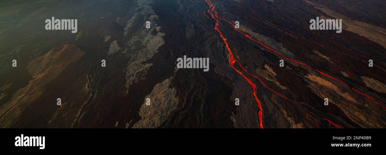 Majestueux volcan Hualalai, Big Island d'Hawaï, États-Unis Banque D'Images