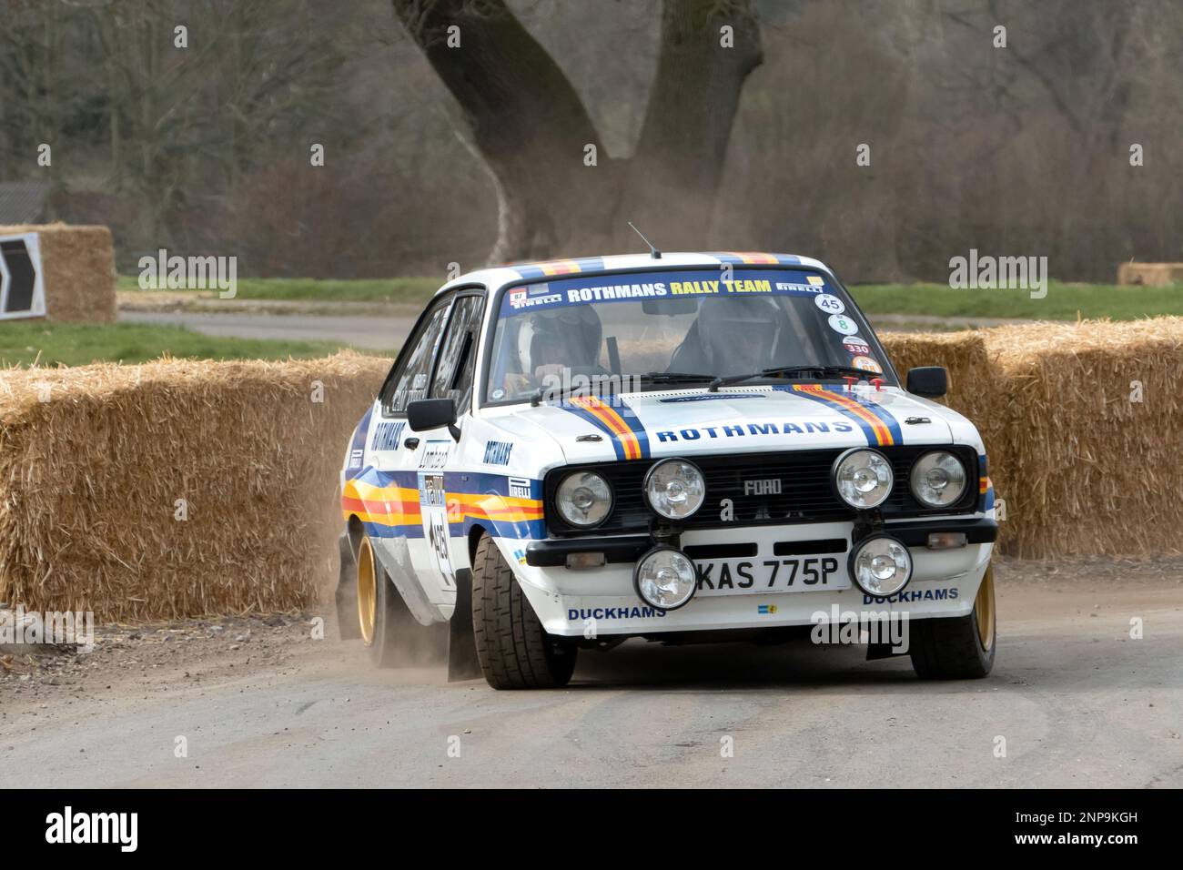 Ford Escort RS 2000 Rally car à la course Retro 2023 Exhibition and Rally stages à Stoneleigh Park Warwickshire Royaume-Uni Banque D'Images
