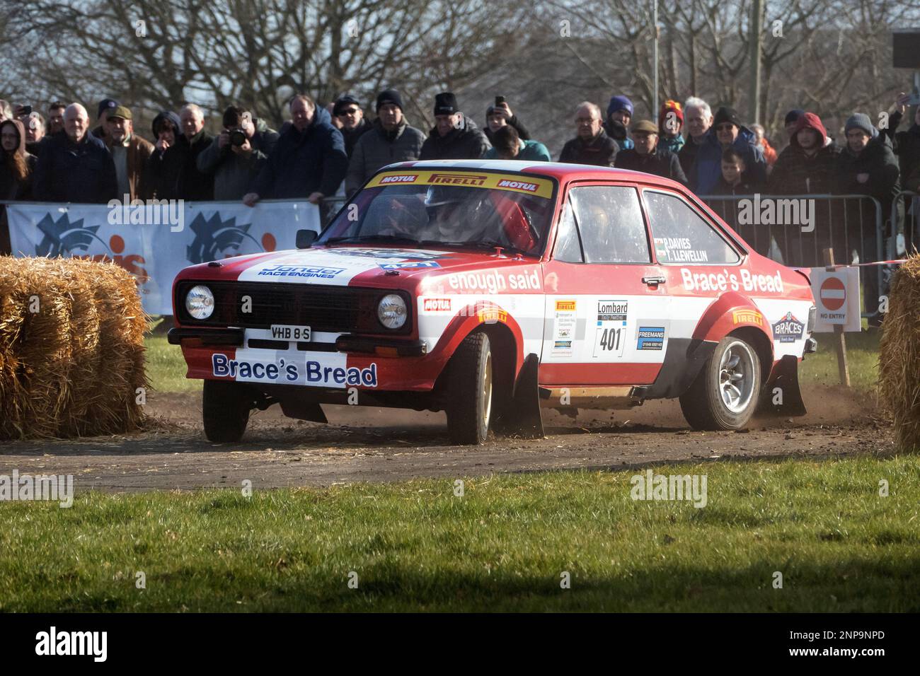 Ford Escort RS 2000 Rally car à la course Retro 2023 Exhibition and Rally stages à Stoneleigh Park Warwickshire Royaume-Uni Banque D'Images