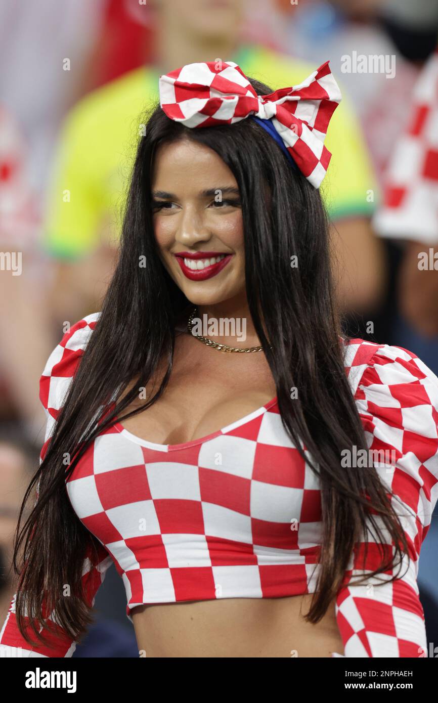 Illustration De Personnage De Coupe Du Monde Qatar, Pays Croatie Avec