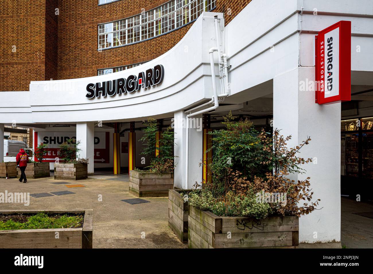 Autostockage Suurgard. The Shurgard Self Storage Center Bloomsbury Londres. Shurgard Europe, la plus grande société de stockage autonome fondée à Bruxelles en 1995. Banque D'Images