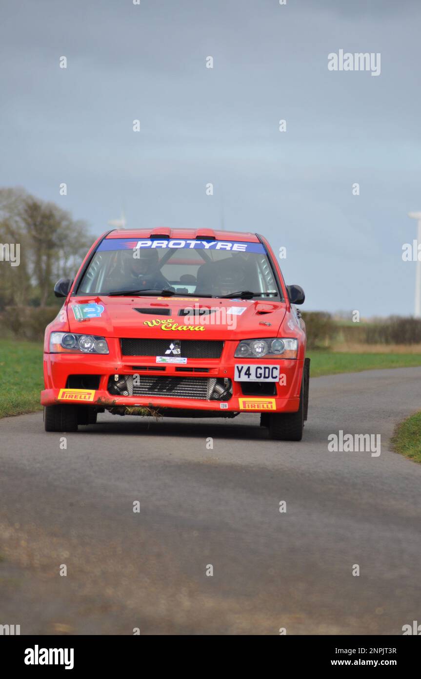 Reed Group, East Riding stages car Rally 2023 - Beverley and District Motor club, Aldbrough, East Riding of Yorkshire, Angleterre Banque D'Images