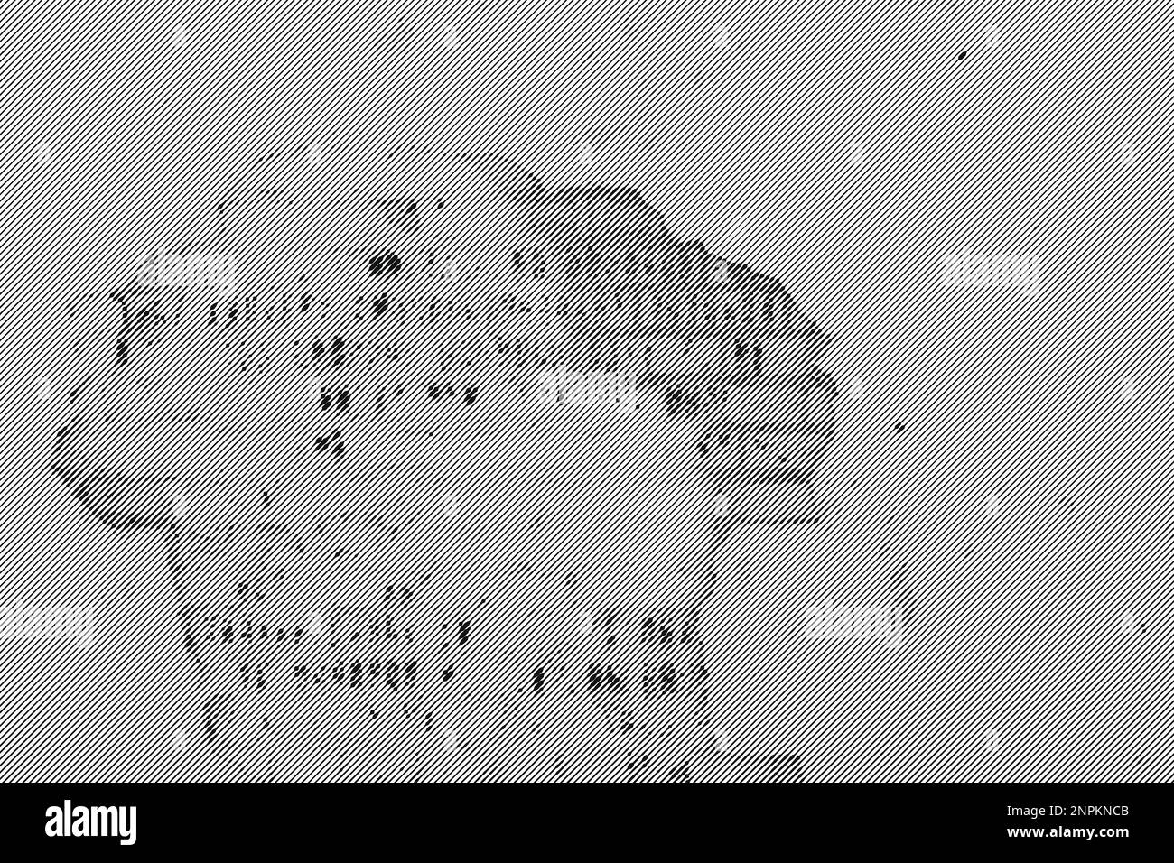 Les lignes qui font une texture de la brique plâtrée fissurée mur. Arrière-plan vectoriel. Illustration de Vecteur