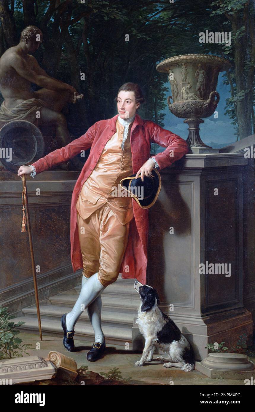 John Talbot, 1st Earl Talbot (1749 – 1793), John Talbot, le Lord Talbot entre 1782 et 1784, était un pair et un politicien britannique. Peinture de Pompeo Batoni Banque D'Images
