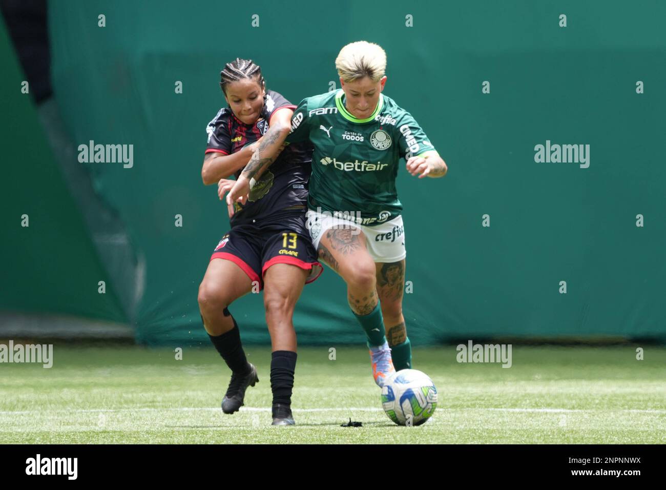 SÃO PAULO, SP - 26.02.2023: PALMEIRAS X REAL ARIQUEMES - Yamila pendant le match Palmeiras x Real Ariquemes pour la première partie du Championnat brésilien des femmes, tenu à Allianz Parque à São Paulo, SP. (Photo: Carlos Pereyra/Fotoarena) Banque D'Images