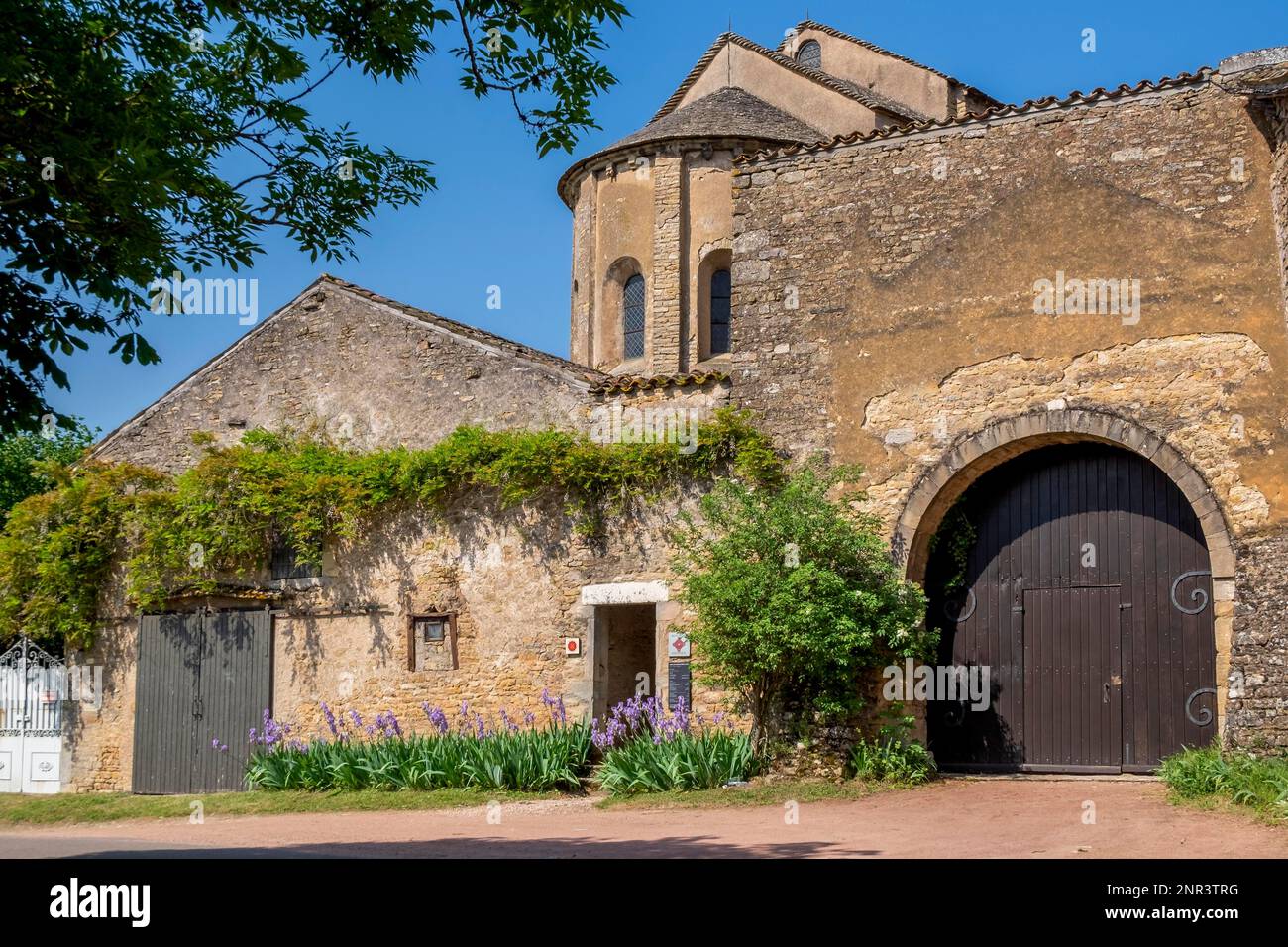 Chapelle des Moines, Chapelle des Monks, chapelle d'un ancien prieuré de Clunac, Berze-la-ville, département de Saône-et-Loire, Bourgogne, France Banque D'Images