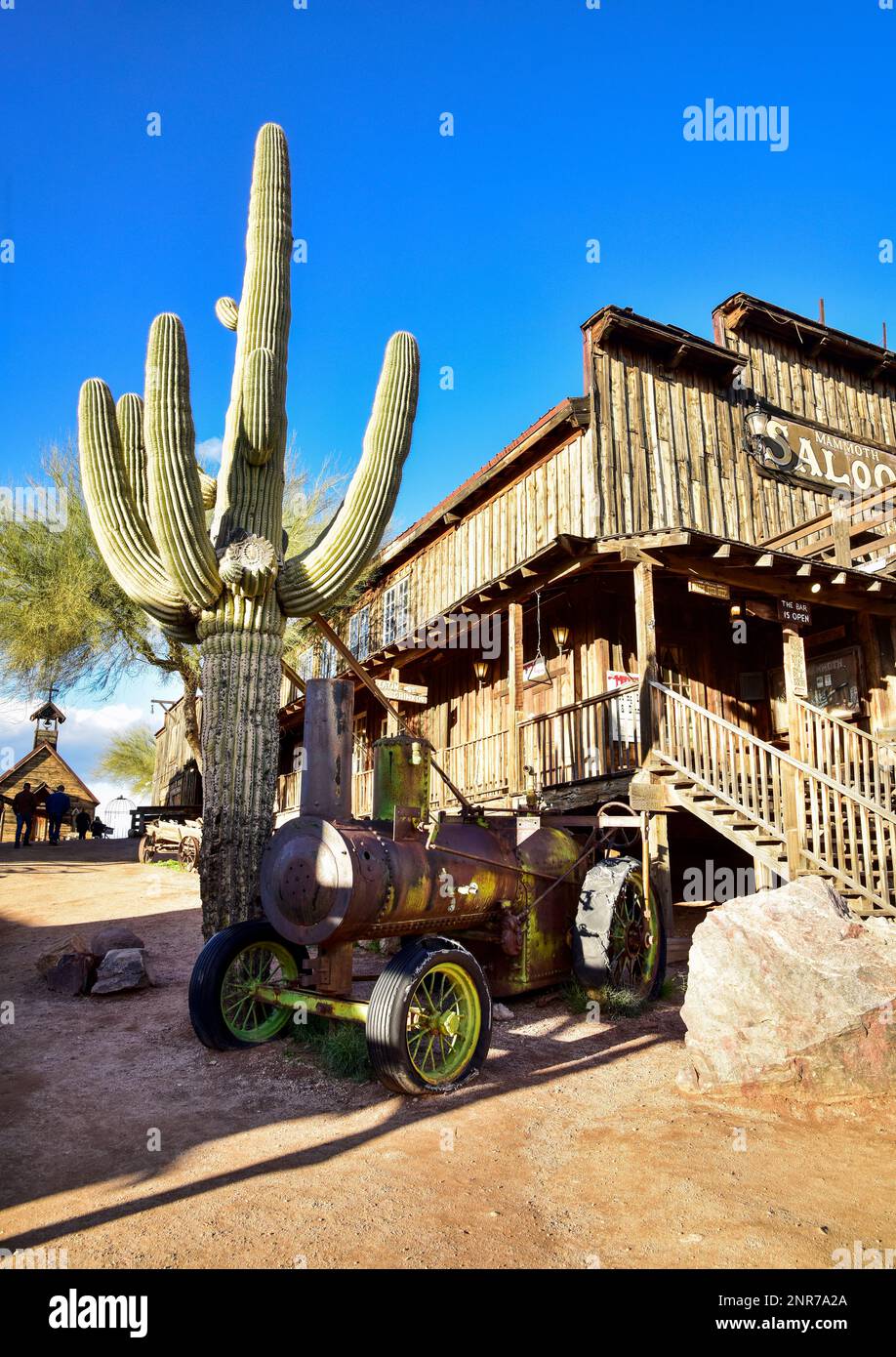 Goldfield Ghost Town, Apache Junction, Arizona. Banque D'Images