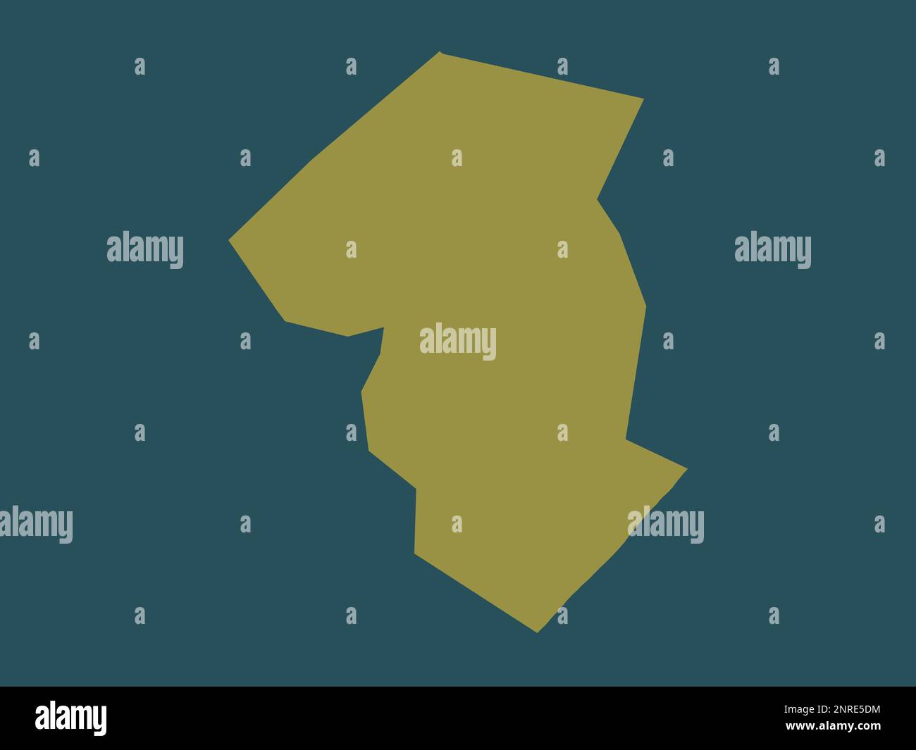 Galgaduud, région de la Somalie continentale. Forme de couleur unie Banque D'Images