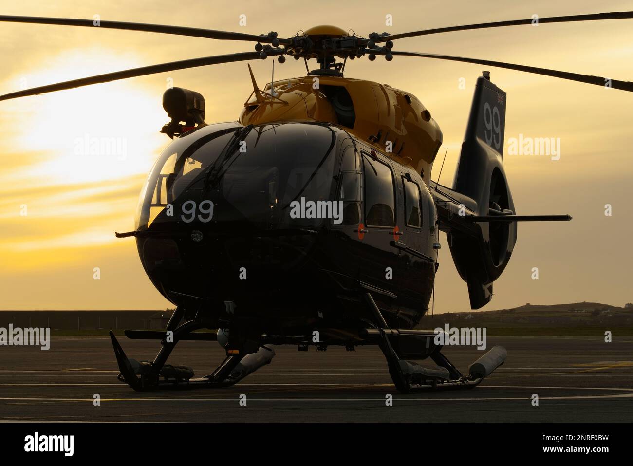 Airbus H-145M Jupiter HT 1, ZM499, 202 Sqn, Vallée de la RAF, Anglesey, Royaume-Uni, Banque D'Images