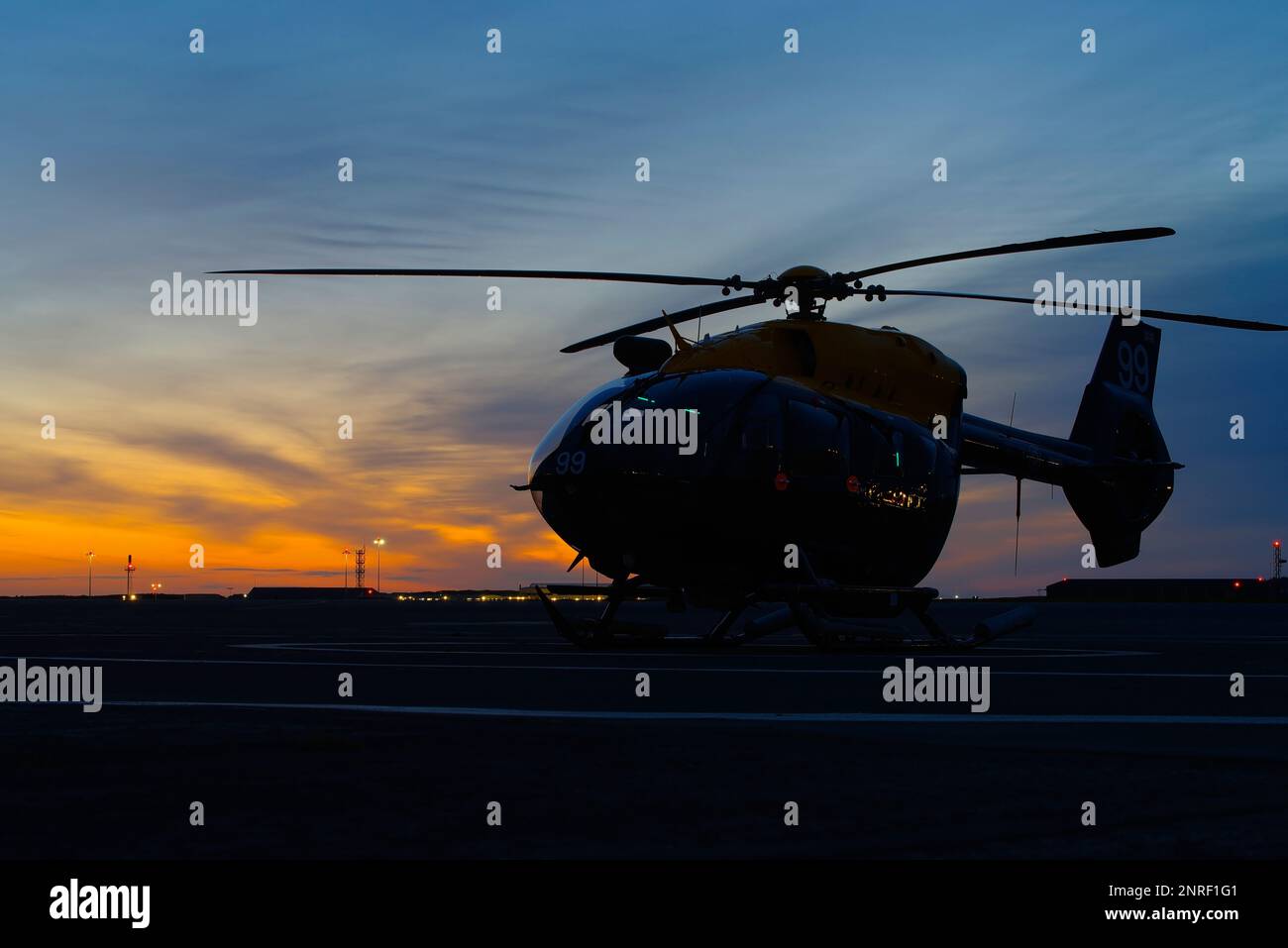 Airbus H-145M Jupiter HT 1, ZM499, 202 Sqn, Vallée de la RAF, Anglesey, Royaume-Uni, Banque D'Images