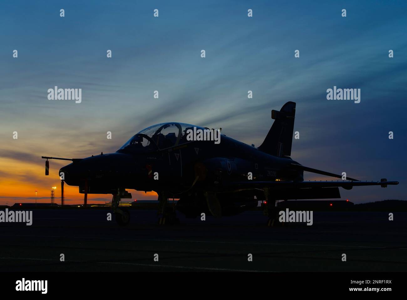 BAE Hawk T 2, ZK0038 25 Sqn, RAF Valley , Anglesey, pays de Galles du Nord, Royaume-Uni, Banque D'Images