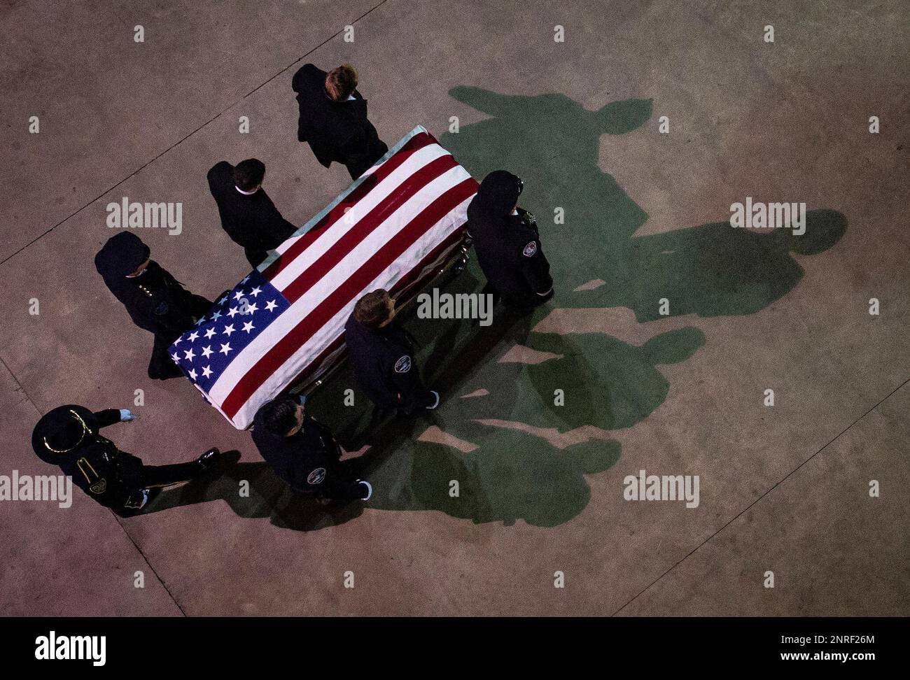 Pallbearers carry Pierce County Deputy Cooper Dyson's casket into the ...