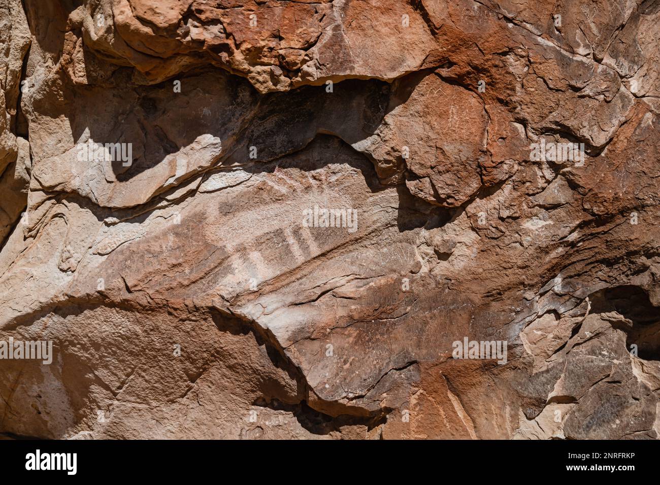 Petroglyph sur le rocher dans le désert de l'Utah Banque D'Images