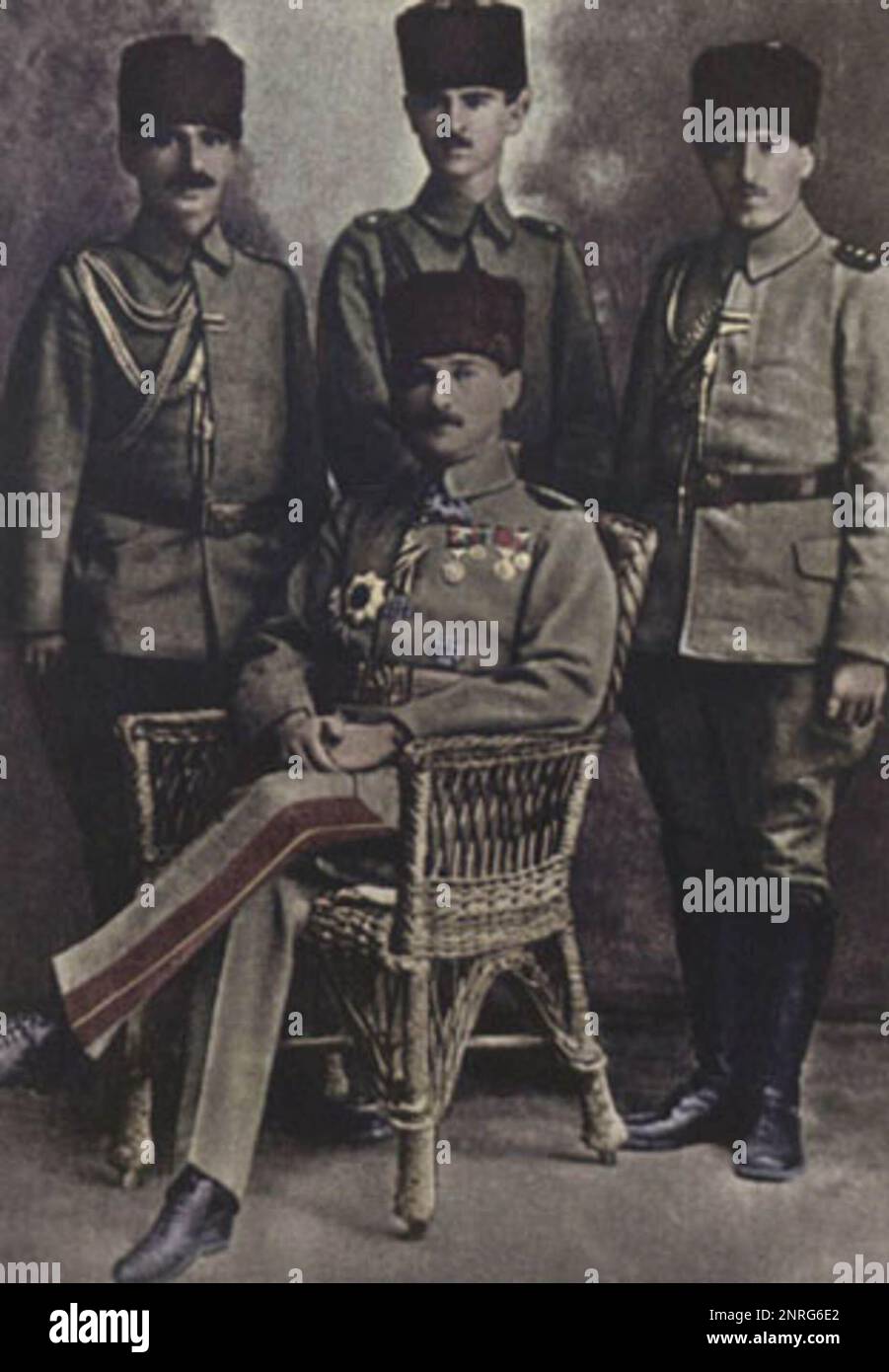 Commandant de la septième armée Mustafa Kemal Pasha Banque D'Images