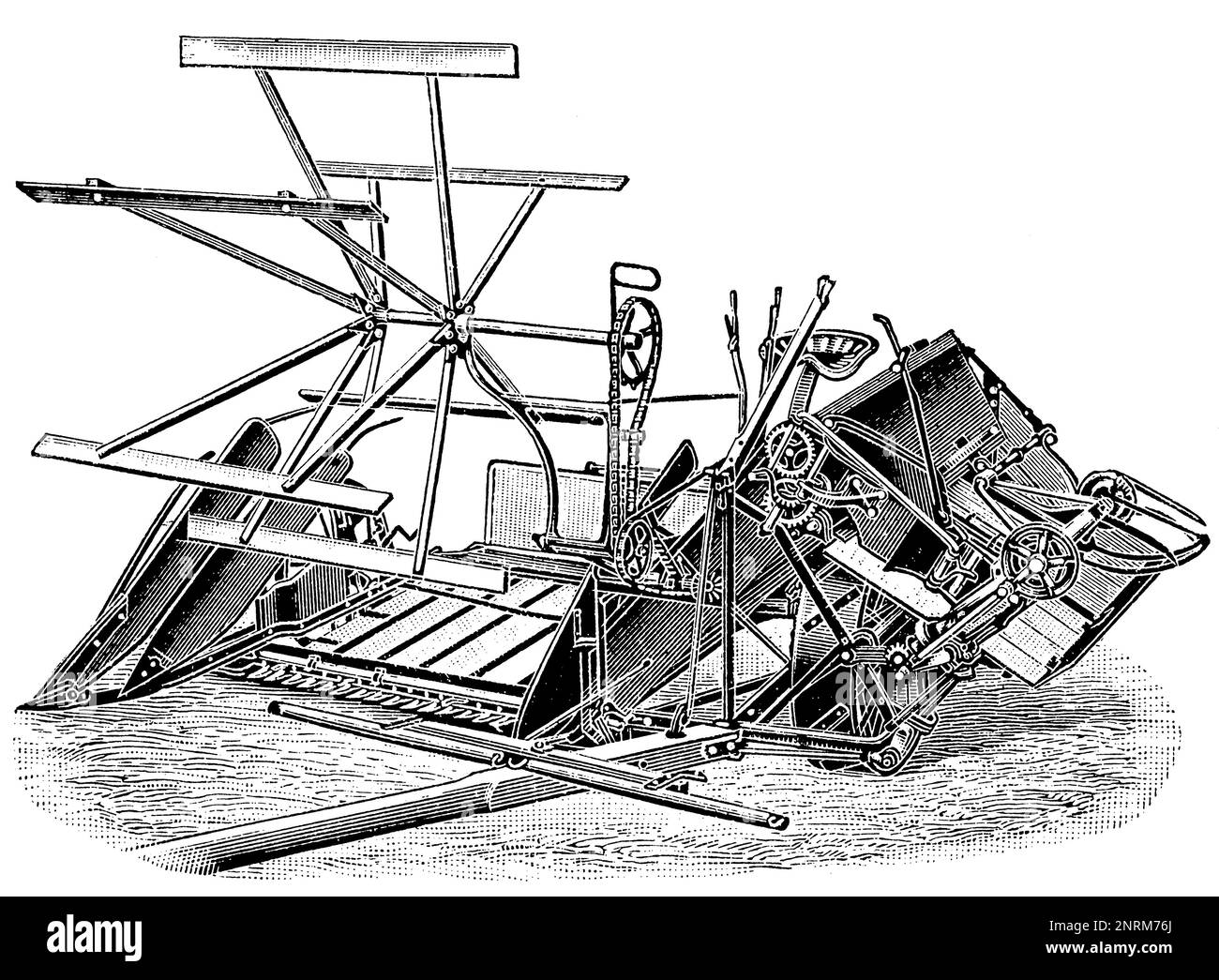 Machine de reliure. Publication du livre 'Meyers Konversations-Lexikon', Volume 2, Leipzig, Allemagne, 1910 Banque D'Images