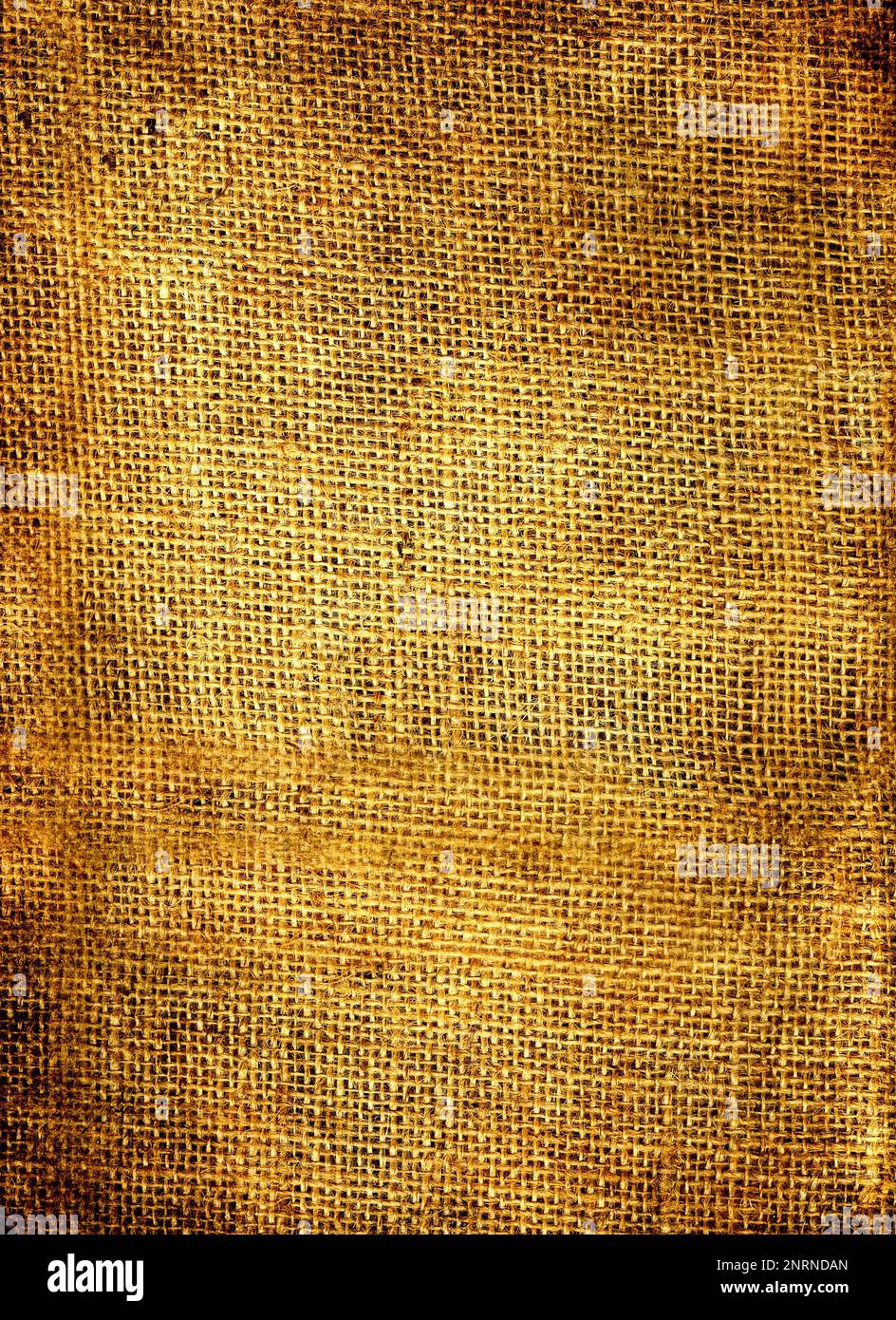 Gros plan d'une vieille texture en toile de sackCloth. Banque D'Images