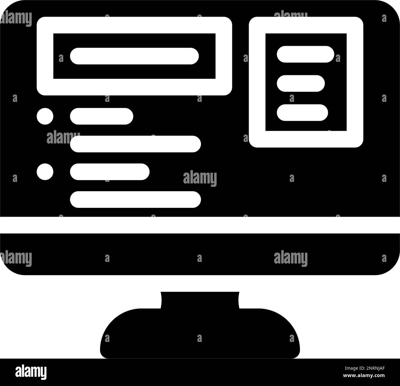 illustration vectorielle d'icône de glyphe de publicité de recherche payante Illustration de Vecteur