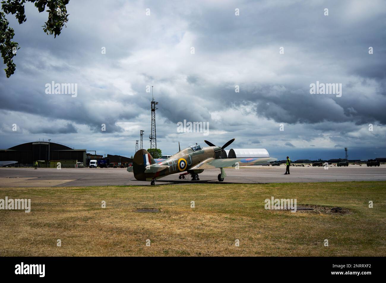 Spitfire, vol commémoratif de la bataille de Grande-Bretagne Banque D'Images