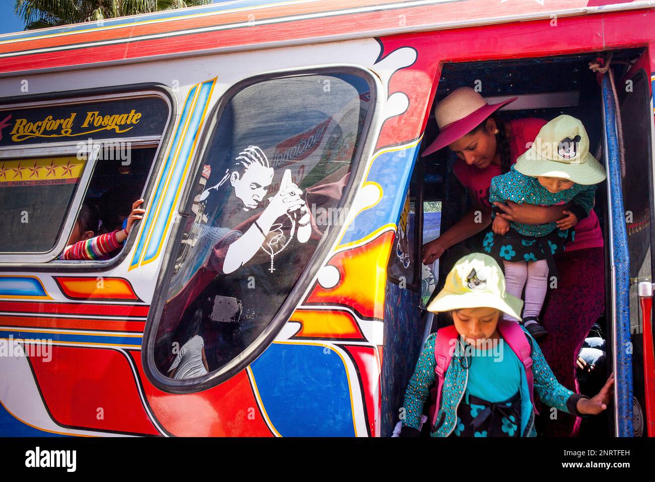 Scène de rue, marché de la cancha, Cochabamba, Bolivie Banque D'Images