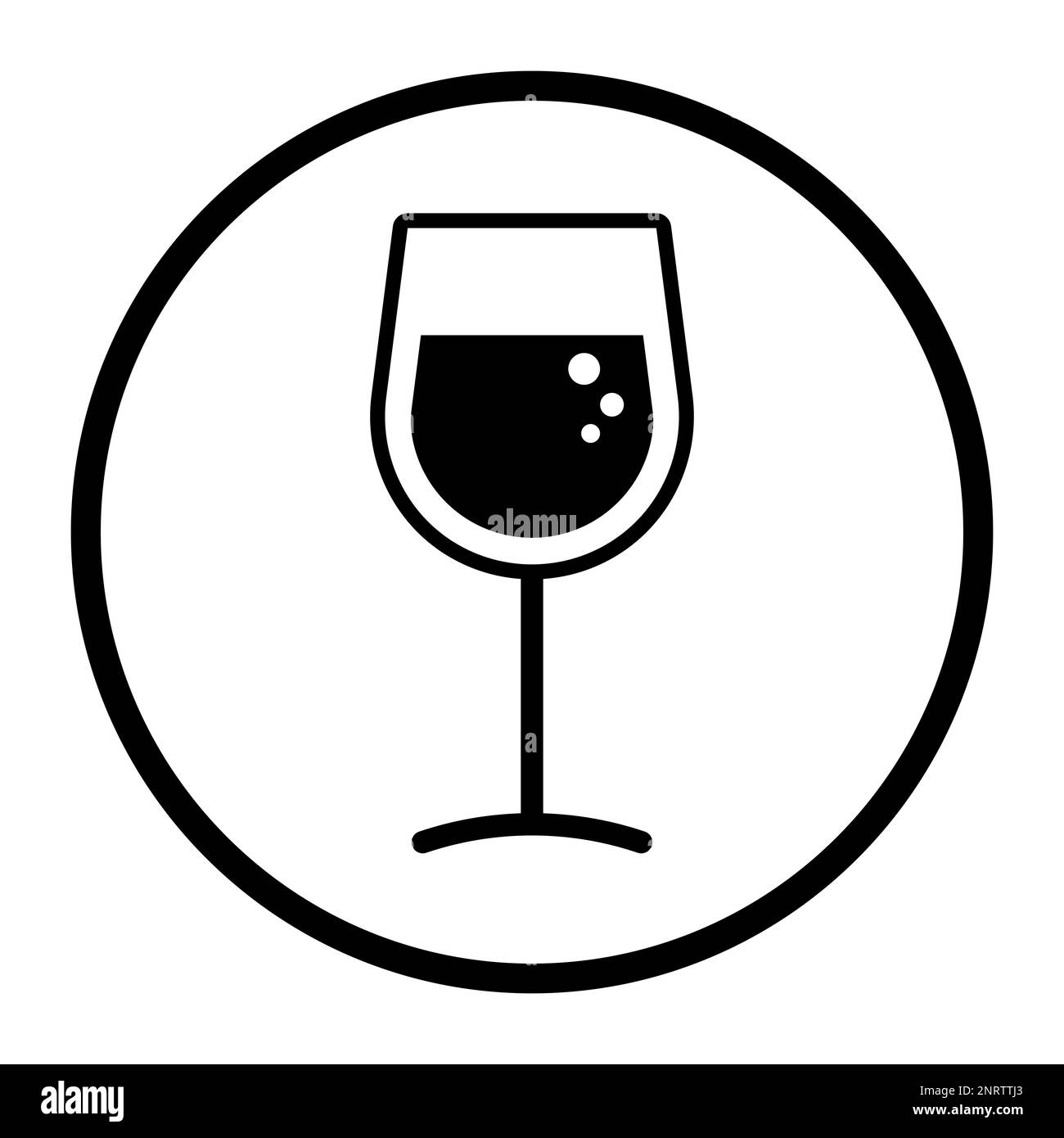 Une icône de vecteur de couleur, allergènes alimentaires et ingrédients : alcool Illustration de Vecteur