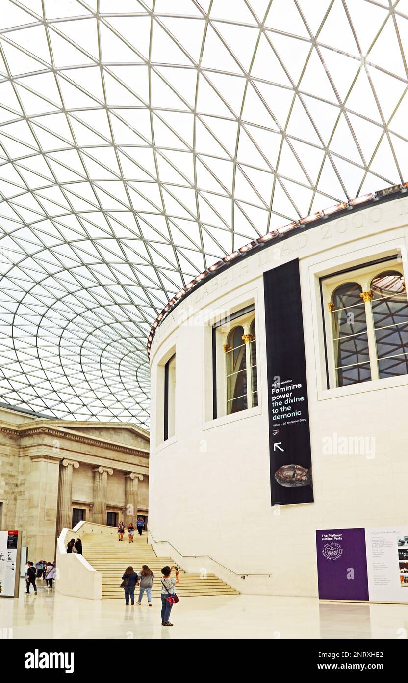 Le British Museum Interior Banque D'Images