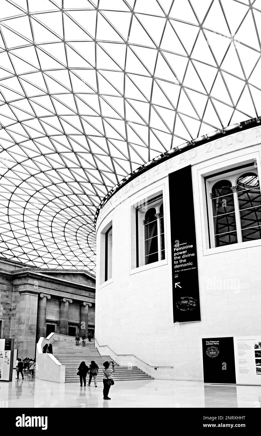 Le British Museum Interior Banque D'Images