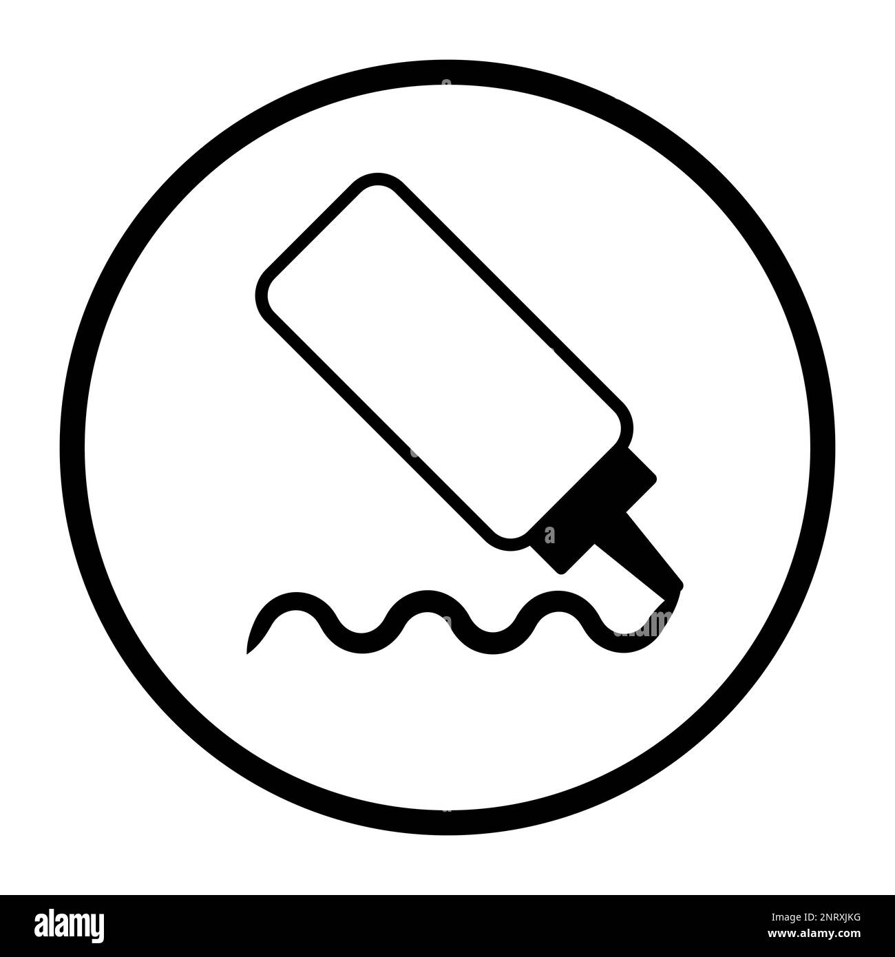 Un vecteur de couleur aliment, allergènes et ingrédients icône: Moutarde Illustration de Vecteur