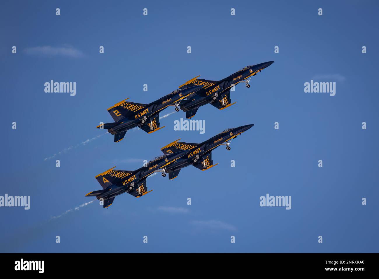 Les US Navy Blue Angels se présentent au salon Miramar Airshow de 2022 à San Diego, en Californie. Banque D'Images