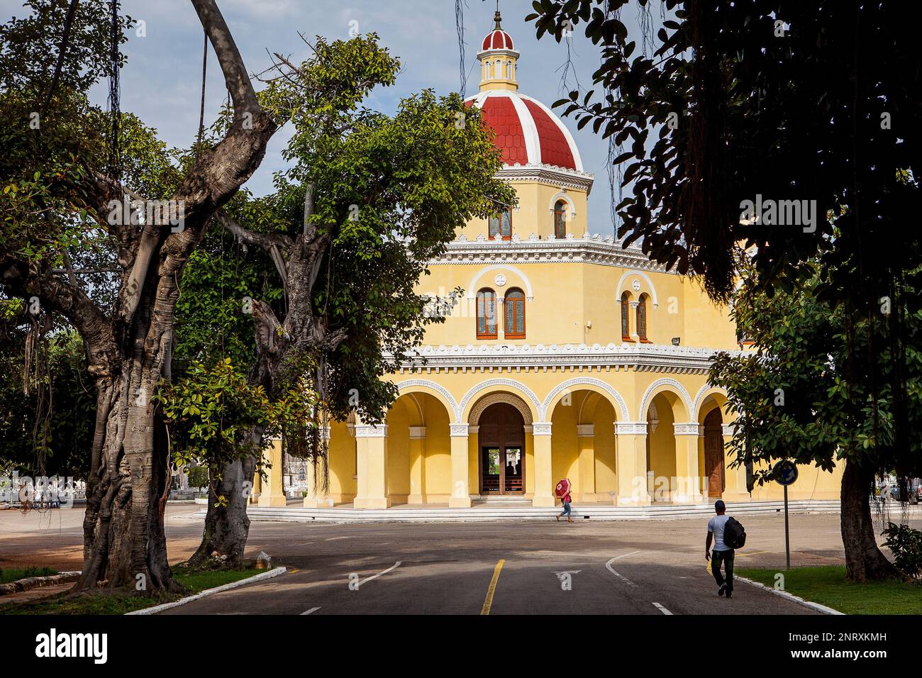 Chapelle, dans Cementerio Cristobal Colon, Colon Cimetière, La Habana, Cuba Banque D'Images