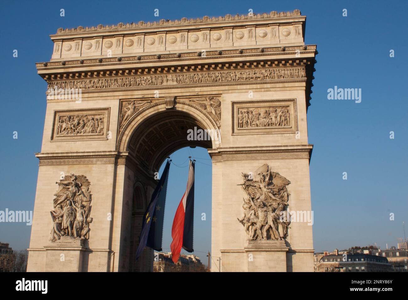 Arc de Triomphe, Paris, France Banque D'Images