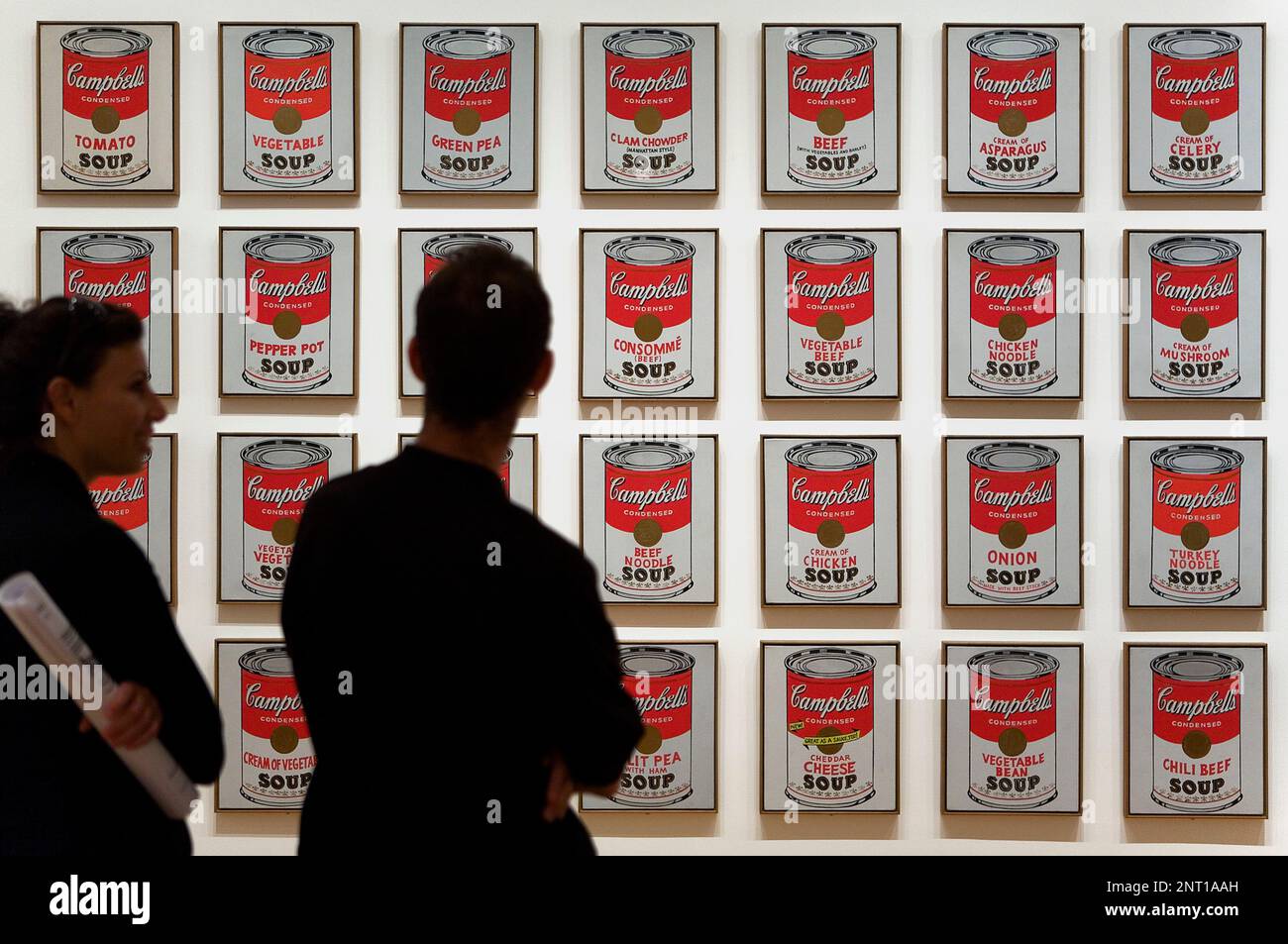 MoMA (Musée d'Art Moderne).Andy Warhol;Cambell's Soup Cans,New York City, USA Banque D'Images