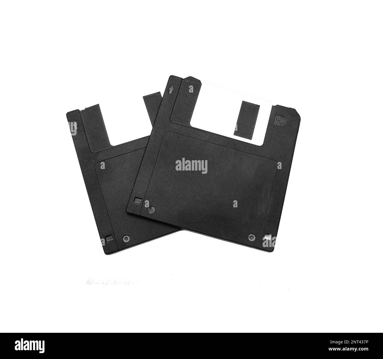 Disquettes isolées sur fond transparent, disquettes vintage ordinateur gadgets clipart png illustration Banque D'Images