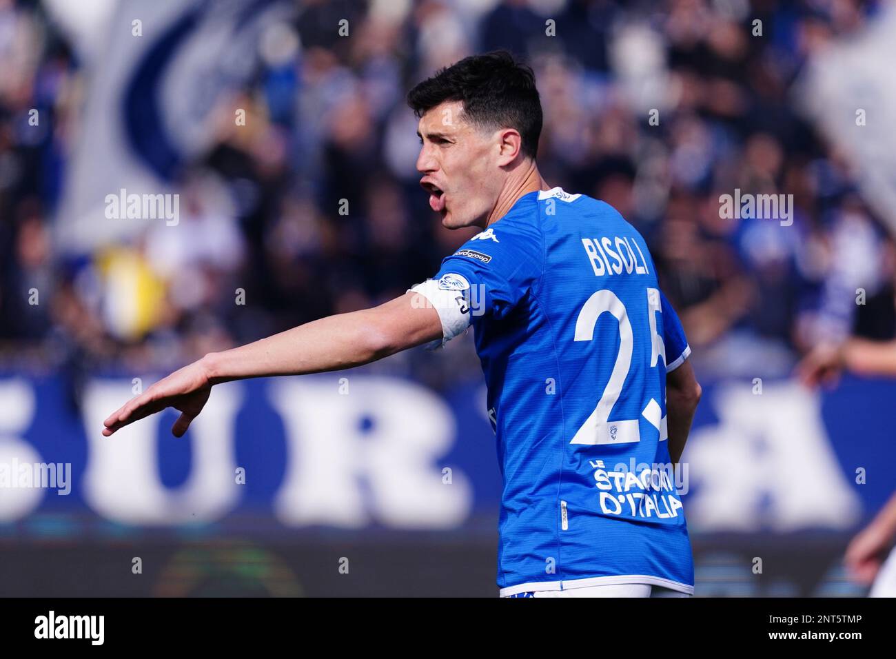 Stade Mario Rigamonti, Brescia, Italie, 25 février 2023, Dimitri Bisoli (Brescia Calcio) pendant Brescia Calcio vs SSC Bari - football italien Serie Banque D'Images