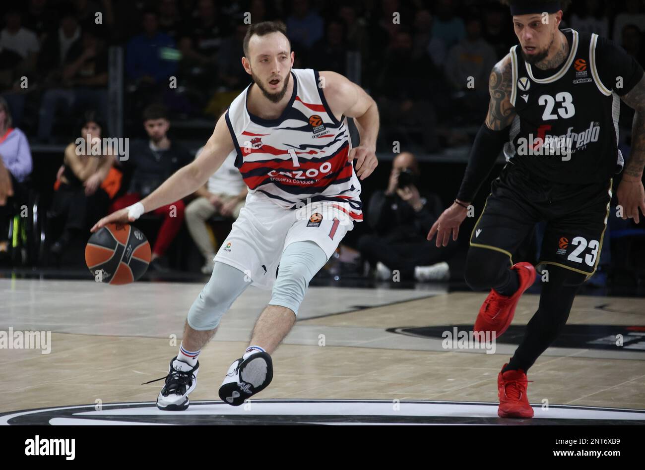 Max Heidegger (Cazoo Baskonia VitoriaGasteiz) pendant le match de championnat de basketball de