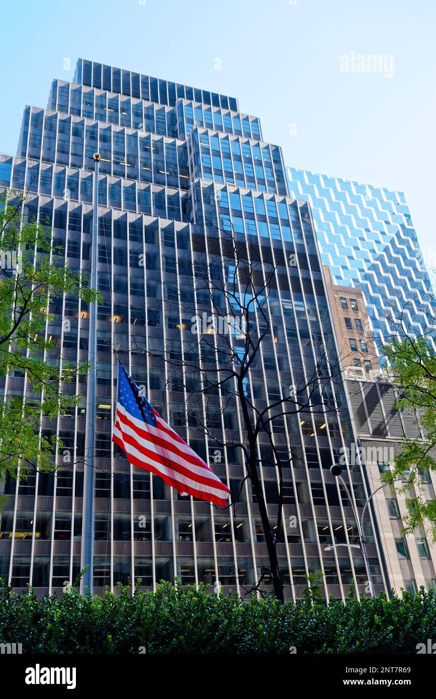 NEW YORK CITY - 11 septembre 2022 : la ville de New York est la plus peuplée des États-Unis et compte plus de 60 millions de visiteurs par an Banque D'Images