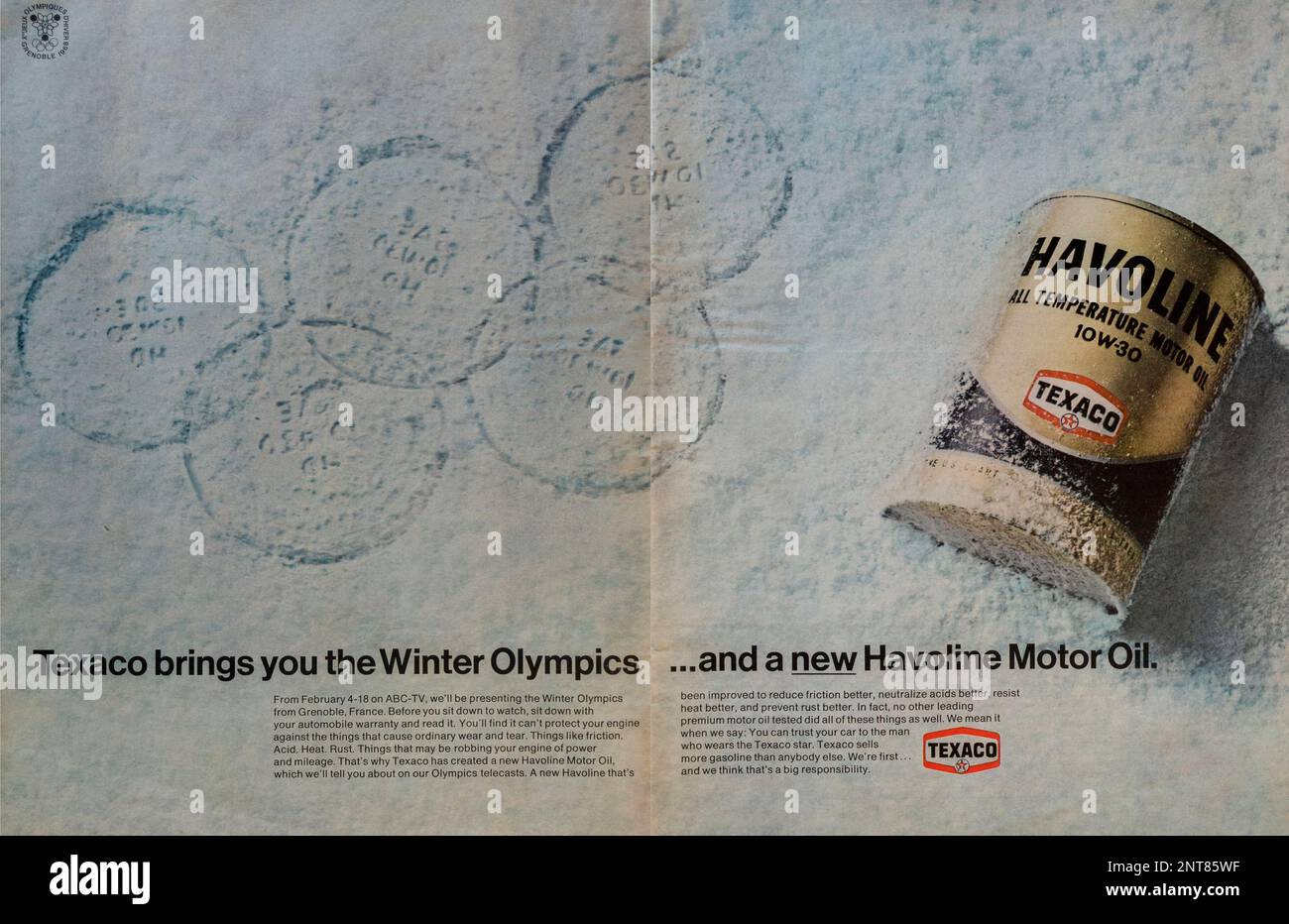 Vintage 'Life' Magazine 26 janvier 1968 publication publicitaire, États-Unis Banque D'Images