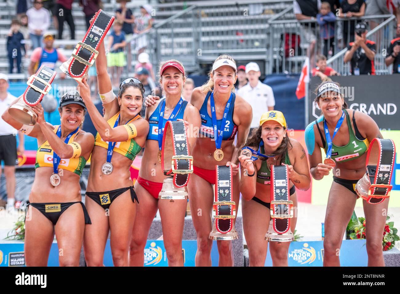 Beach volleyball players April Ross and Alix Klineman hit back brilliantly  on July 14 to secure Swatch Major Gstaad gold to add to their silver medal  won at last week's World Championships