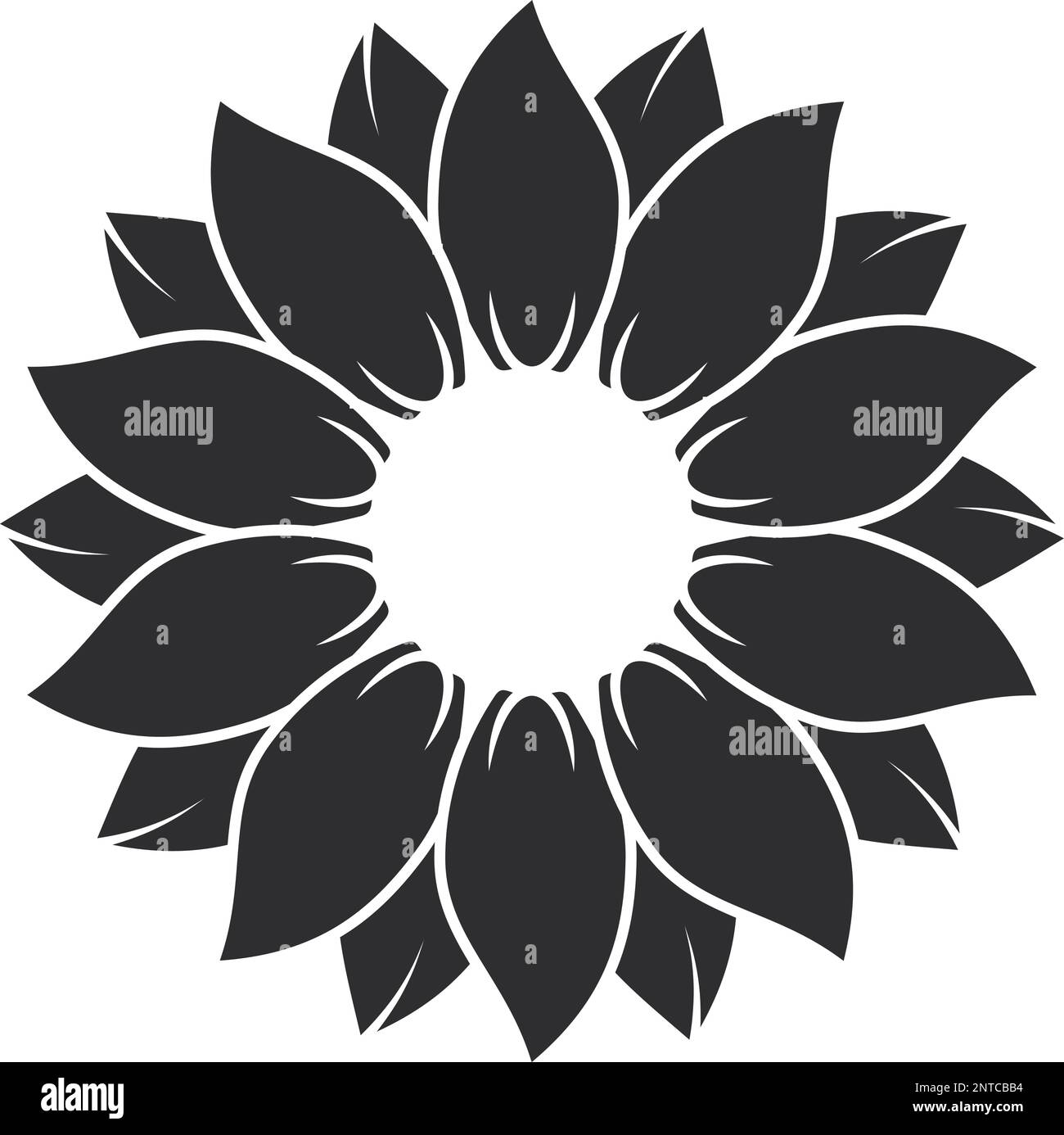 Tournesol Clipart | Sunflower SVG | Sunflower SVG Cut File | Sunflower Vector Cutting Files Illustration de Vecteur