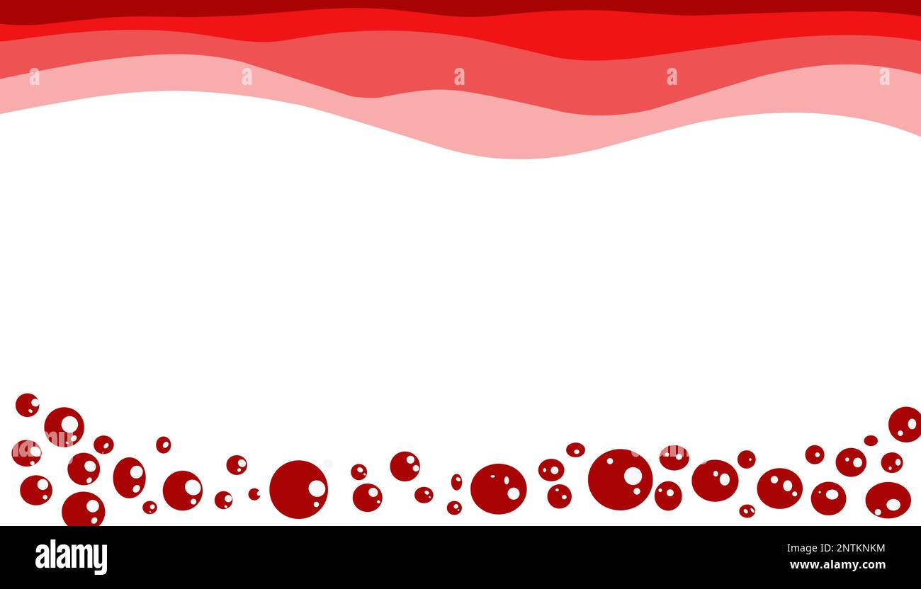 Arrière-plan blanc abstrait avec des bulles rouges liquide et rouges. Idéal pour les couvertures de livres, les fonds d'écran de site Web, les affiches, les bannières, les publicités Illustration de Vecteur