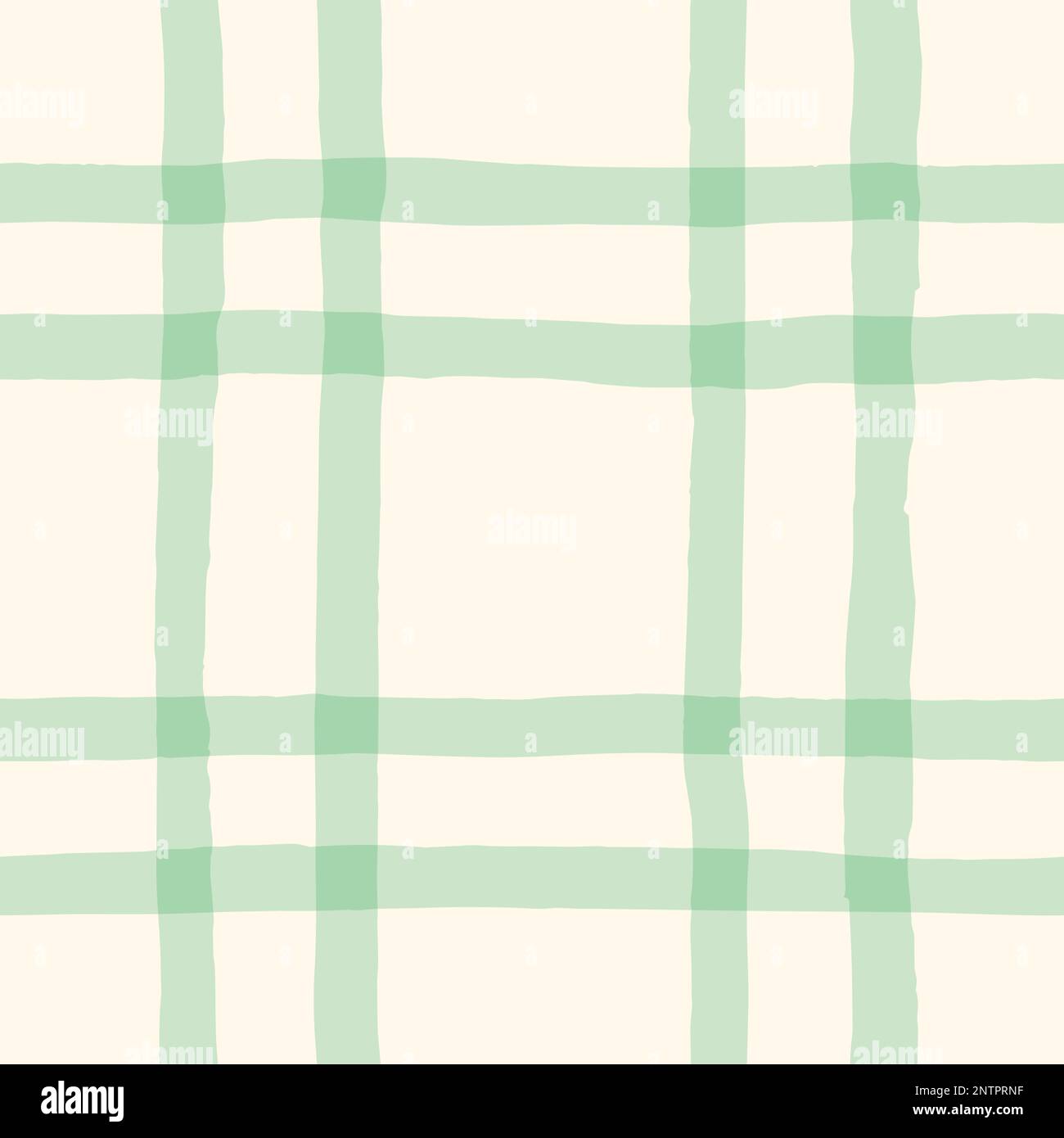 Motif fluide vectoriel Plaid Cottagecore à motif aquarelle sauge dessiné à la main Illustration de Vecteur