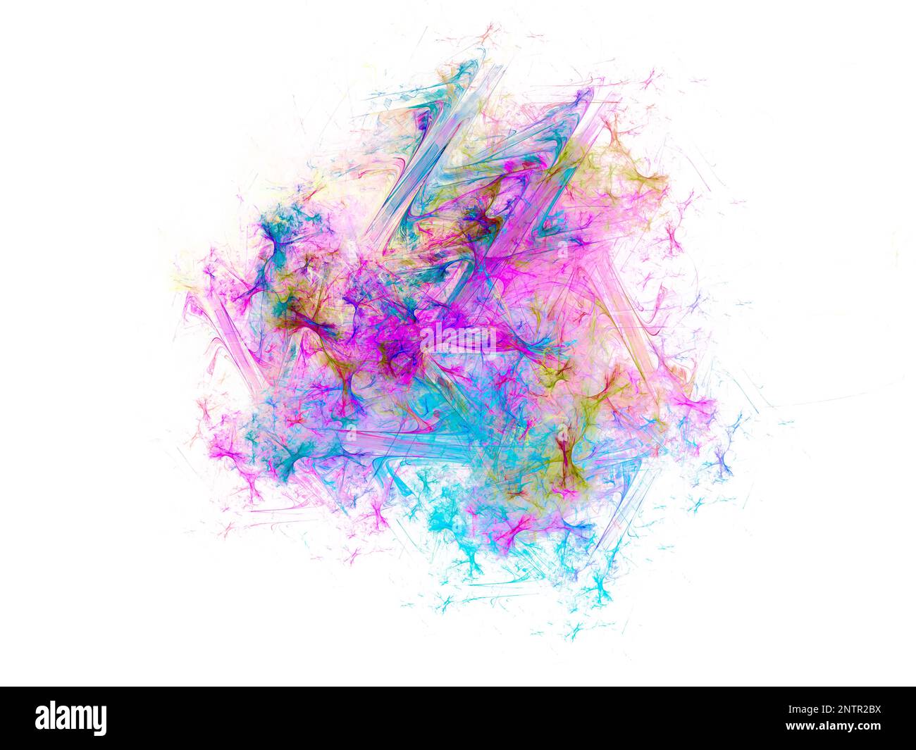 Illustration de fond abstraite, moderne hipster futuriste Fractal Flame graphique, coloré Surreal poster, banne Banque D'Images