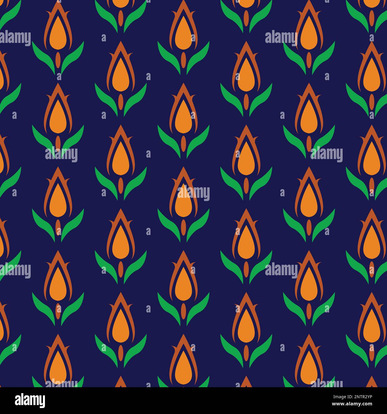 Motif fleuri texturé ornemental Repeat Art Illustration de Vecteur