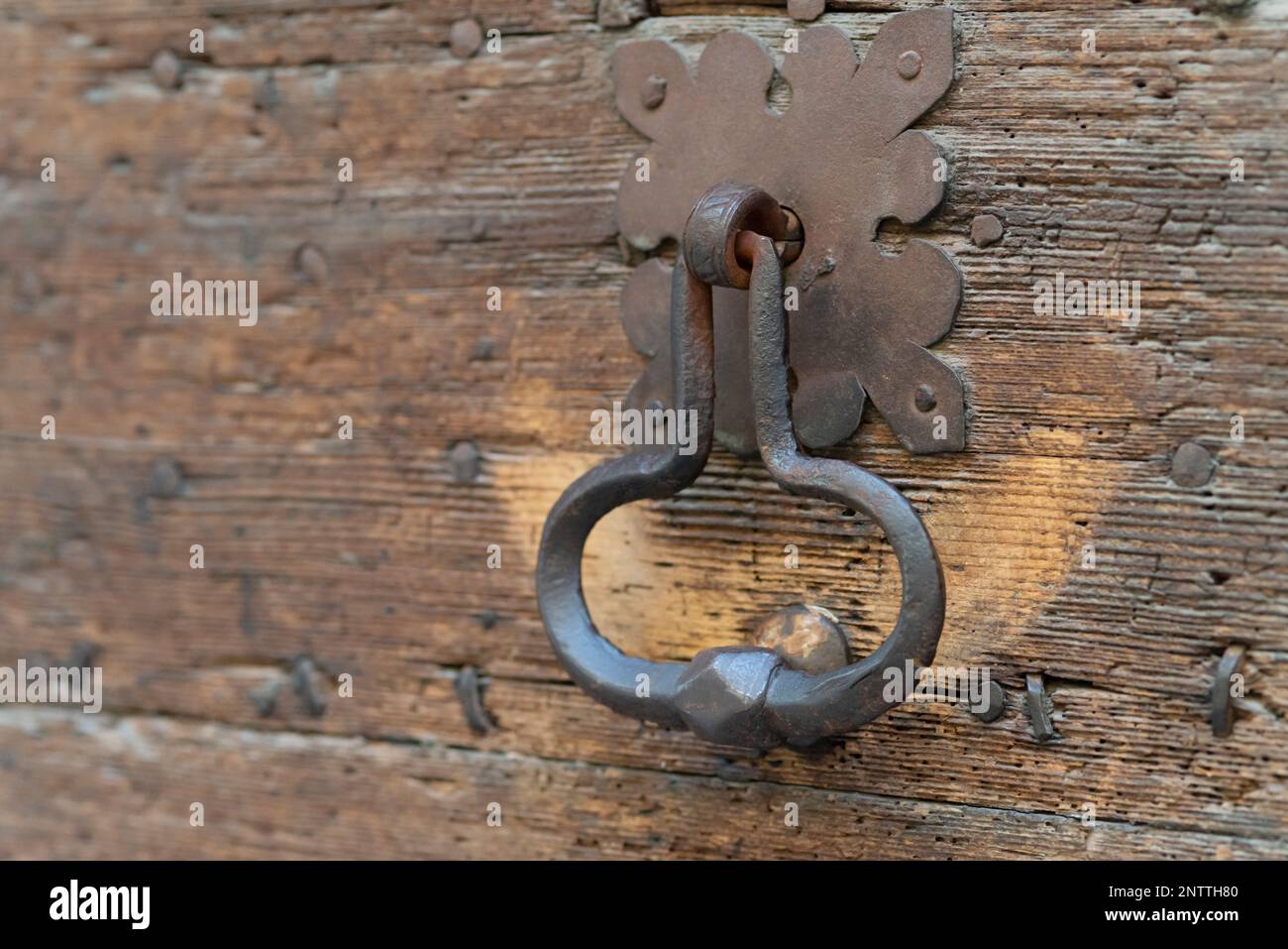 Ancien porte-cogneur de porte Banque D'Images