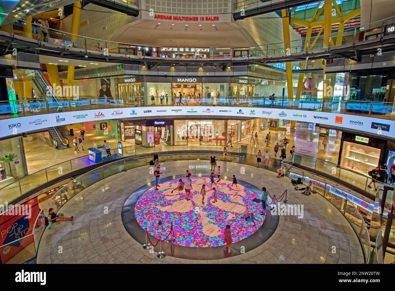 Centre commercial Arenas à la Placa d'Espanya à Barcelone, Espagne. Banque D'Images