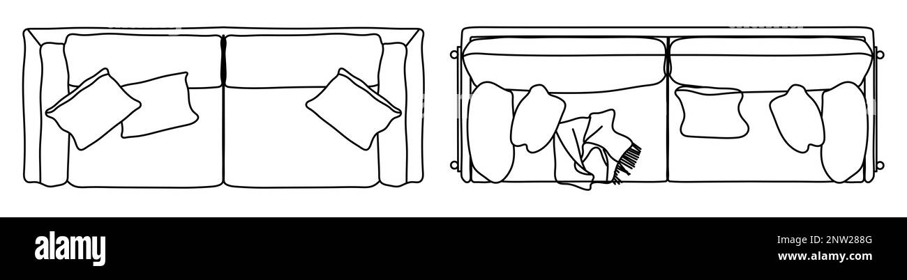 Concept ou ensemble conceptuel ou collection de canapés causeuses de différentes perspectives sur blanc. 3d illustration en tant que métahor pour l'architecture et dans Banque D'Images